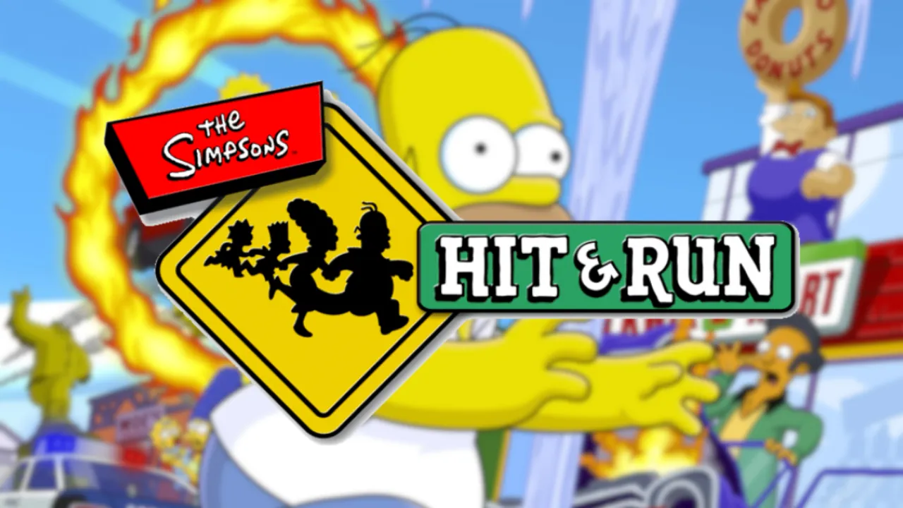 portada de los simpson hit and run