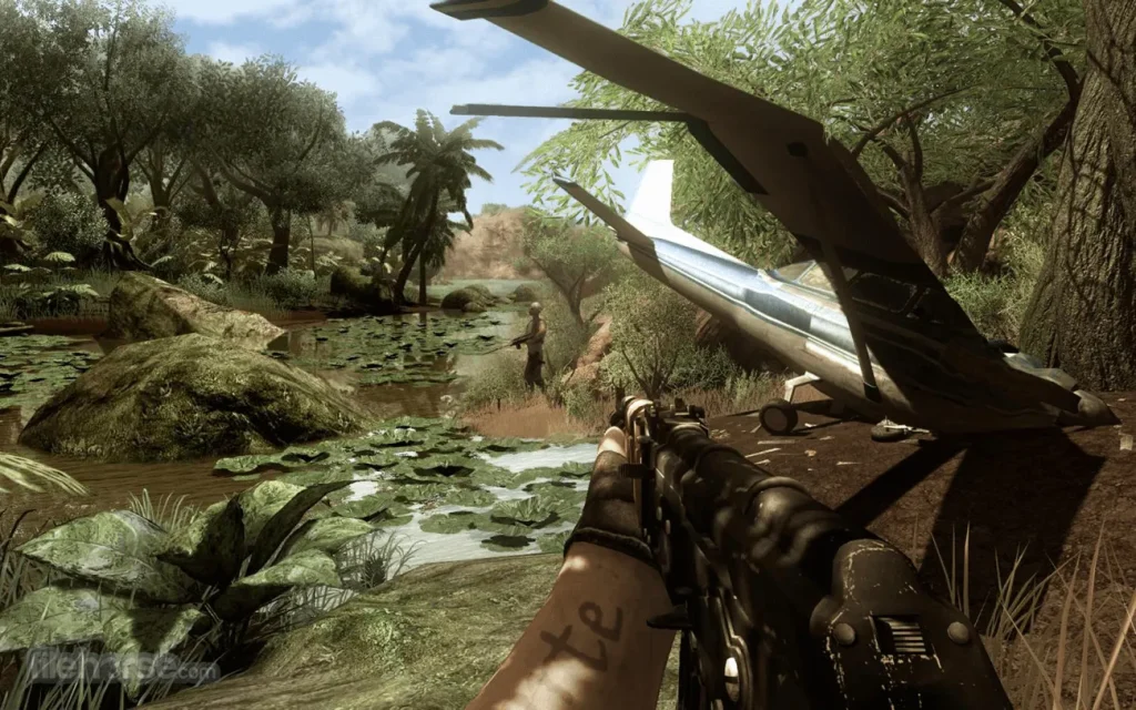 esenario de avion destruido en farcry 2