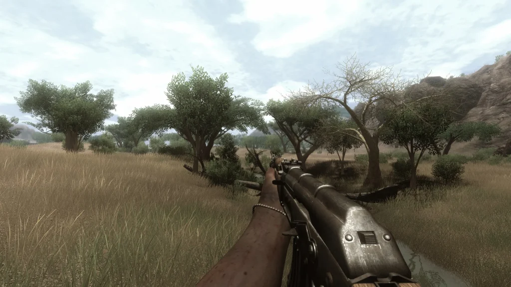 caminando en campo abierto en farcry 2