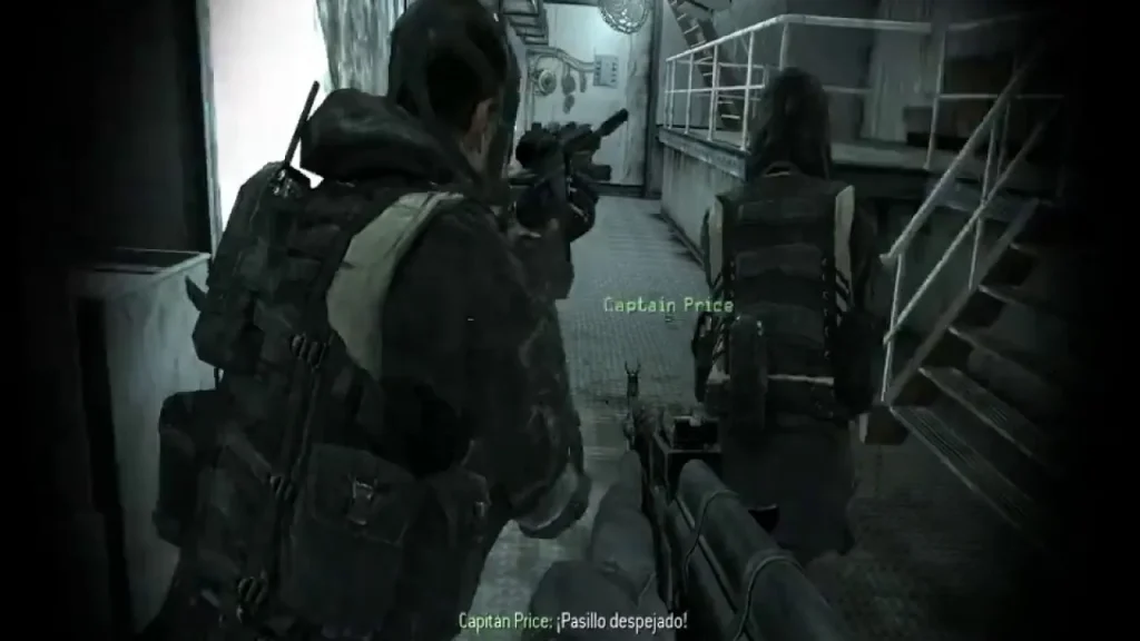 call of duty 4 modern warfare en la misión del barco junto a nuestro escuadrón de operaciones