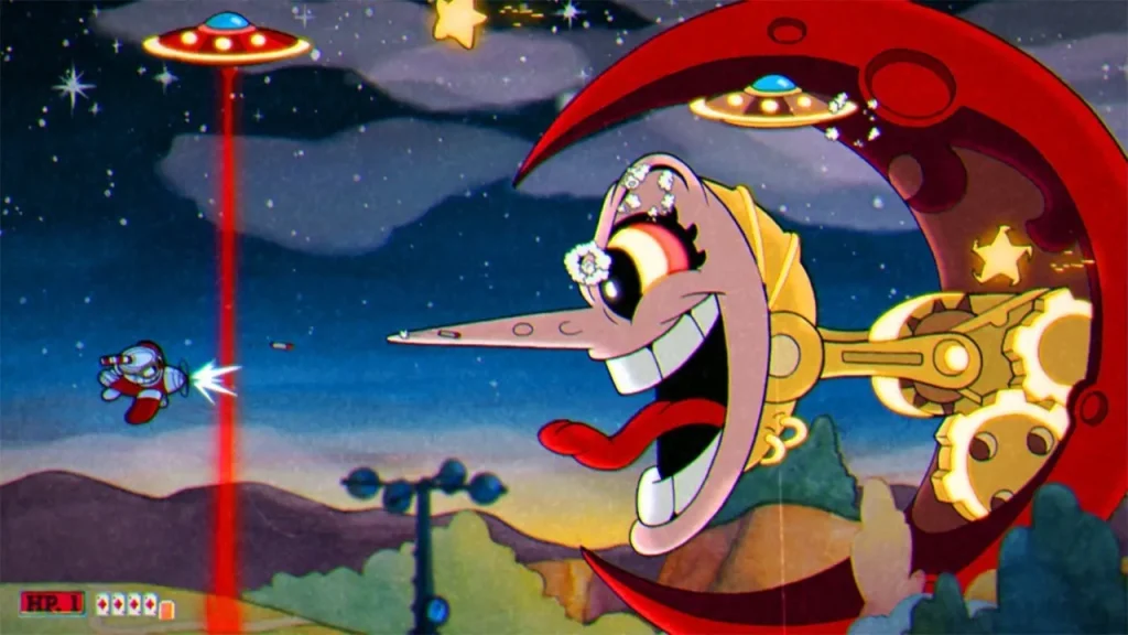 Cuphead jefe luna