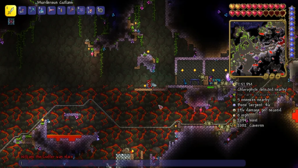 base subterranea en terraria 1.4.5.1