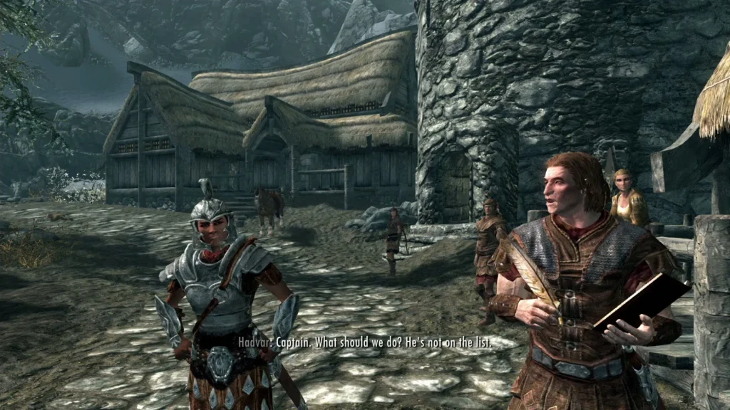 Skyrim Grupo de aventureros en the elder scrolls v: skyrim