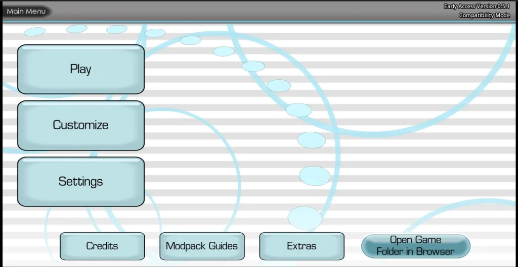 the choicer voicer Interfaz de inicio del videojuego the choicer voicer
