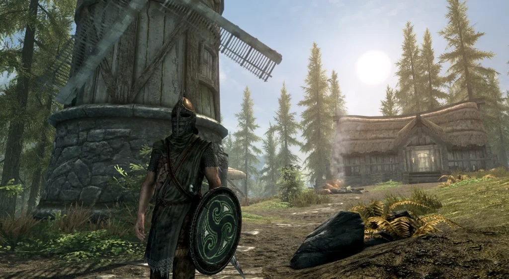 jugando Skyrim